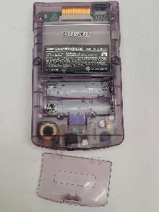 Nintendo Gameboy Color CGB-001 Clear Purple Complete - Photo 3