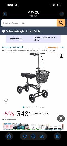 Knee scooter
