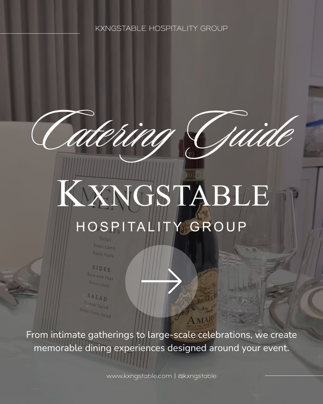 KXNGSTABLE Hospitality Group | Private Chef, Luxury Catering