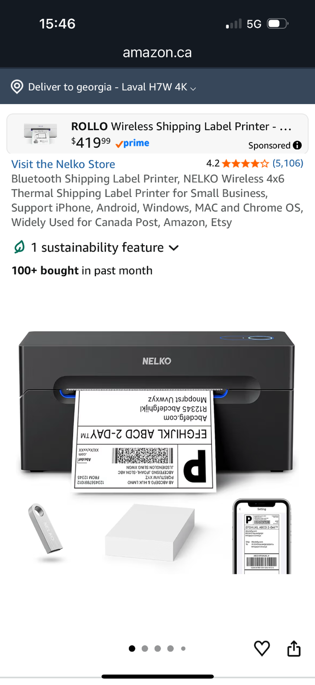 Thermal label printer