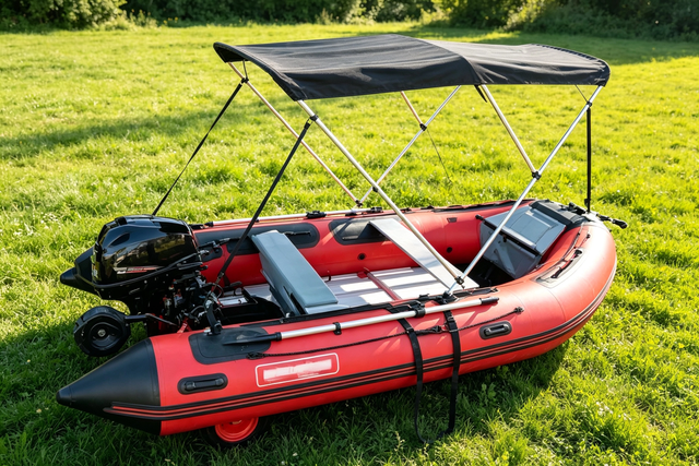 12FT Inflatable Fishing Boat – No Trailer Needed