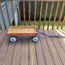 Petit chariot vintage en bois pour enfants - Photo 2