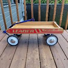 Petit chariot vintage en bois pour enfants - Photo 3