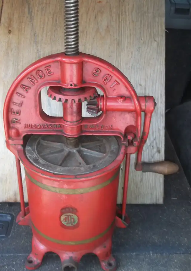 Husqvarna Sausage Stuffer / Lard Press / Berry Press.Rare.