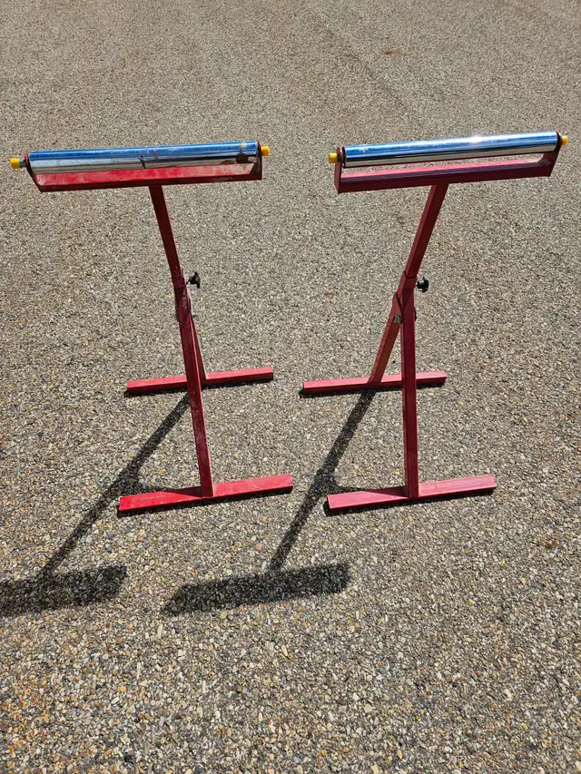 2-Roller Stands, folding, adjustable height, $ 10 Each