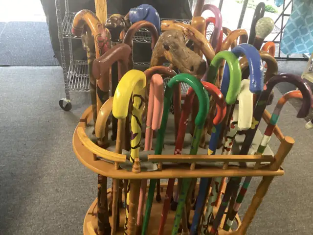 40  CANES SOME HAND PAINT/UNIQUE $400($10ea) 289-775-2457