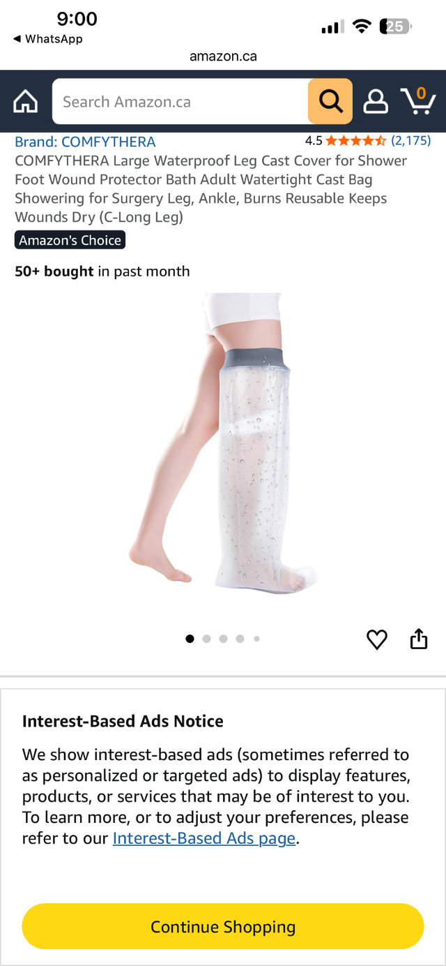 Cast bag shower cover for sale