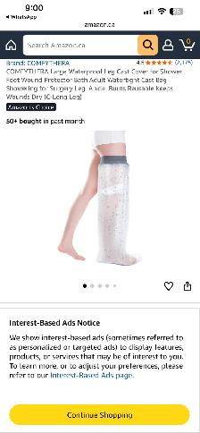 Cast bag shower cover for sale