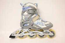 Skates Fila Primo Alu Lady silver light blue Size 8US Brand New - Photo 4