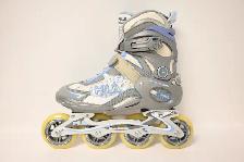 Skates Fila Primo Alu Lady silver light blue Size 8US Brand New - Photo 7