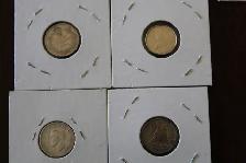 Silver Canada 10cent coins 1931, 1941, 1947,1950 Trades see ad - Photo 2