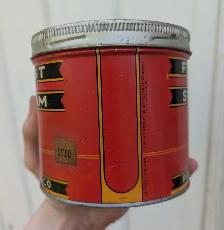 VINTAGE 1940's FOREST AND STREAM PIPE TOBACCO TIN (HALF LB.) - Photo 4