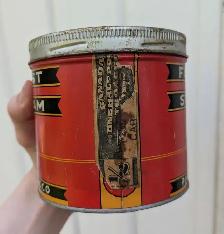 VINTAGE 1940's FOREST AND STREAM PIPE TOBACCO TIN (HALF LB.) - Photo 8