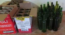 GREEN WINE BOTTLES