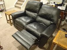 Leather Love Seat | Deer Run | Free But You Have To Pick It Up! - Photo 3