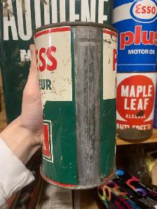 VINTAGE 1940's B-A PEERLESS MOTOR OIL IMPERIAL QUART CAN - Photo 2