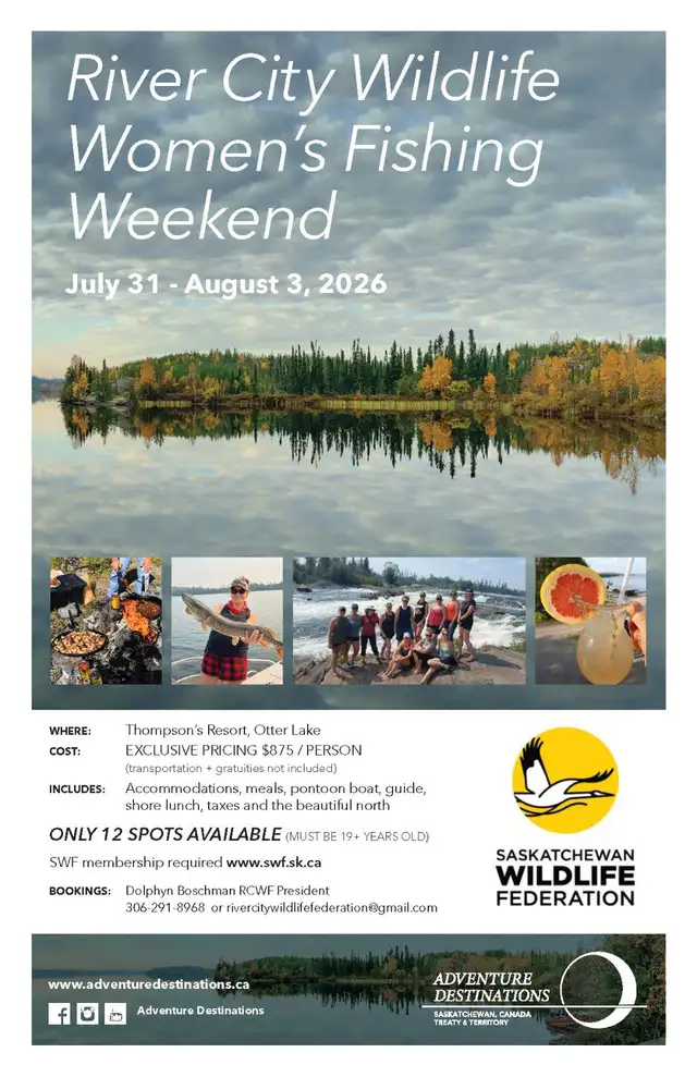 WOMEN'S  FISHING WEEKEND– August Long Weekend! ✨