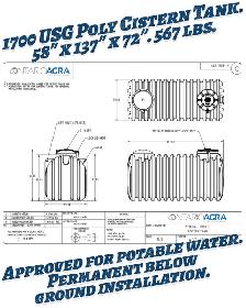 1700 USG Cistern - Free Delivery - Photo 2