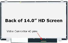 14.0' Laptop Slim Replacement LCD Screen B140XTN03.6 HW1A 40 Pin
