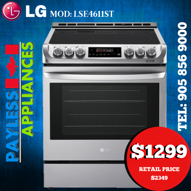 LG Electric Range LSE4611ST 30' Slide In With Convection