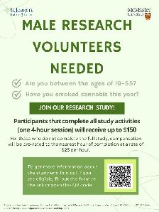Looking for MALE RESEARCH PARTICIPANTS!