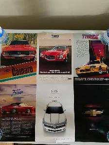 Camaro 6th generation dealer release poster double sided , hard - Photo 2