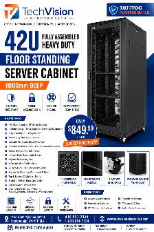 TechVision 42U Heavy Duty Floor Standing Server Cabinet