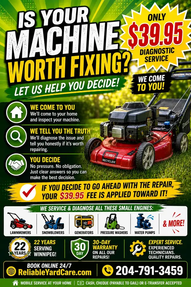 Is your lawnmower worth fixing?