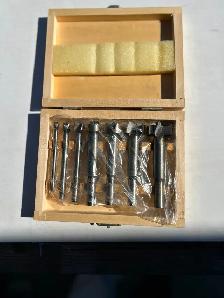 ONE NEW FORESTNER 7 PIECE DRILL SET /CASE