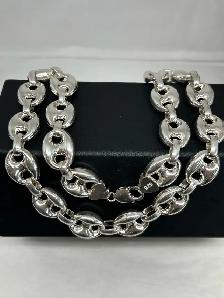 925 silver Puffed Mariner chain - Photo 3