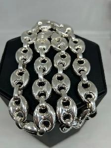 925 silver Puffed Mariner chain - Photo 4