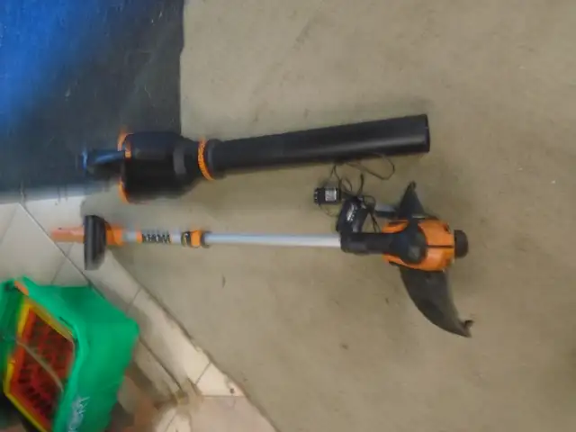Cordless blower and trimmer