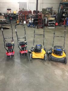 Lawnmowers and tillers