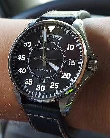Hamilton Khaki Aviation Pilot Day Date watch Auto w. SS bracelet - Photo 2