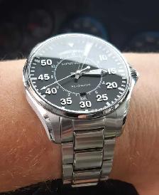 Hamilton Khaki Aviation Pilot Day Date watch Auto w. SS bracelet - Photo 4