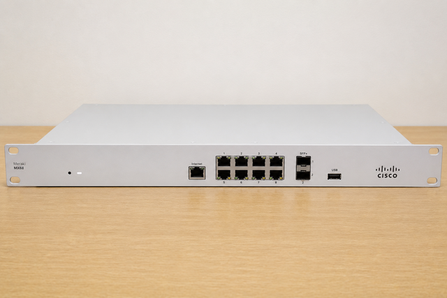 Cisco Meraki MX68-HW Cloud-Managed Security Appliance
