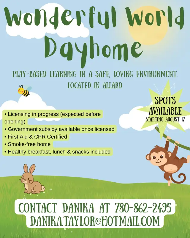 Wonderful World Dayhome- Spots Available