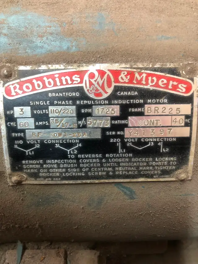 Electric motor 3 hp antique