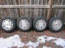 Honda Civic 15 Inch Aluminum Rims & 8 Tires Winter & Summer