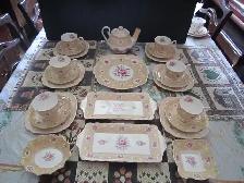 Royal Albert DEVONSHIRE LACE fine bone china Tea Set for 6