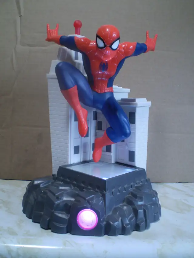 SPIDERMAN COIN BANK-TALKS & LIGHTS UP- $20
