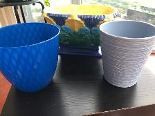 Beautiful Blue  Colored Flower Pots,