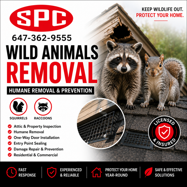 Wild Animal Removal | Raccoon & Squirrel Removal