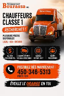 Chauffeur classe 1 (offre d'emploi)