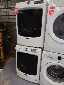 Maytag '27' White Front Load Washer / Dryer Set on Sale‼️ - Photo 3