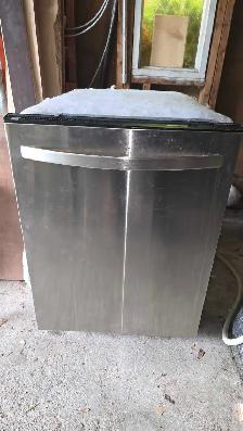 Used stainless steel dishwasher