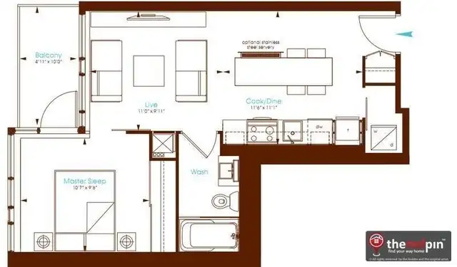 Downtown Toronto 1-Bedroom Condo at 8 Charlotte St
