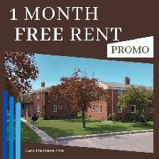 2 BR Apartments at WYANDOTTE ST. with 1 MONTH FREE PROMO