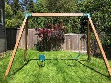 Free Eastern Jungle Gym A-Frame Swing Set