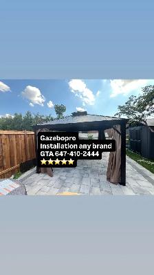 installation gazebo